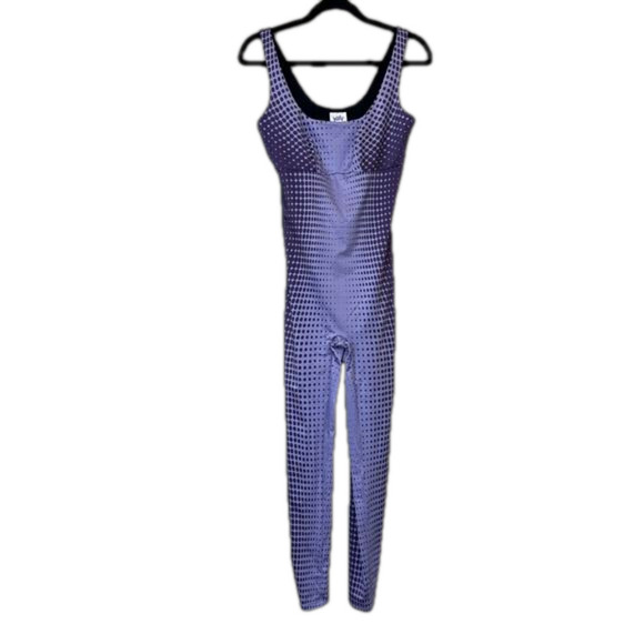 Yitty Headliner Shaping Catsuit Jumpsuit Shapewear by Fabletics Purple Galaxy L - Picture 1 of 16